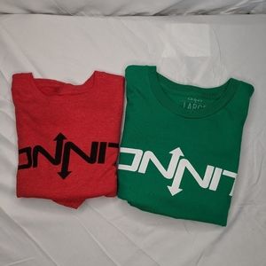 Onnit Fitness Brand T-Shirt Lot of 2 Men's Size L